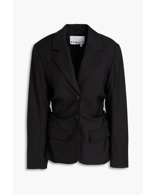 REMAIN Birger Christensen Black Blazer aus twill