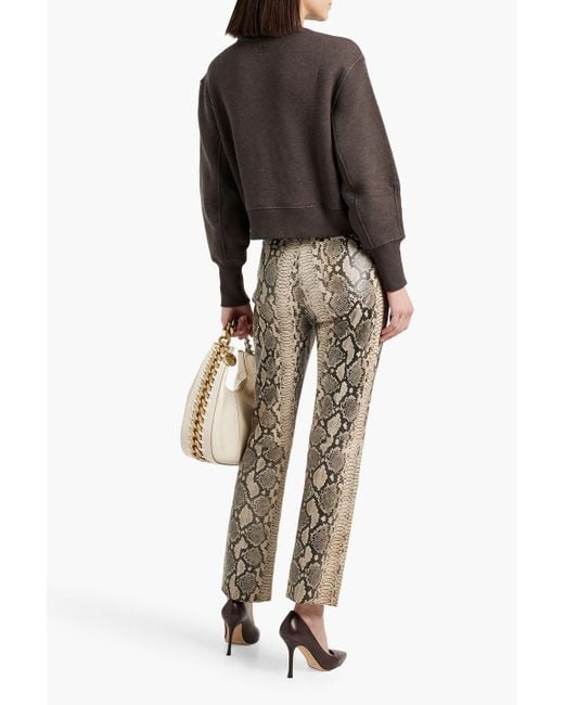 Ulla Johnson Brown Lumi French Cotton-Terry Sweatshirt