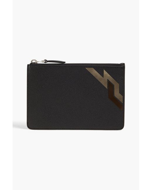 Dunhill Black Printed Pebbled-leather Pouch for men