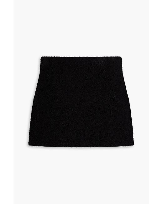Proenza Schouler Black Bouclé Mini Skirt