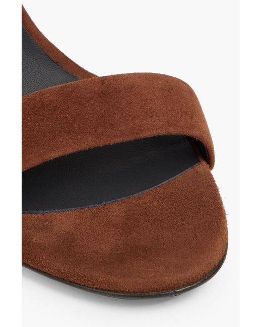Giuseppe Zanotti Brown Taline Fringed Studded Suede Mules
