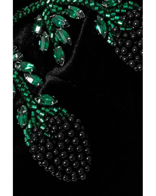 knee length dresses for ladies Balmain Strapless Embellished Sequin Sun Face Mini Velvet Dress Size Medium  Retail Price 5200 main image 0