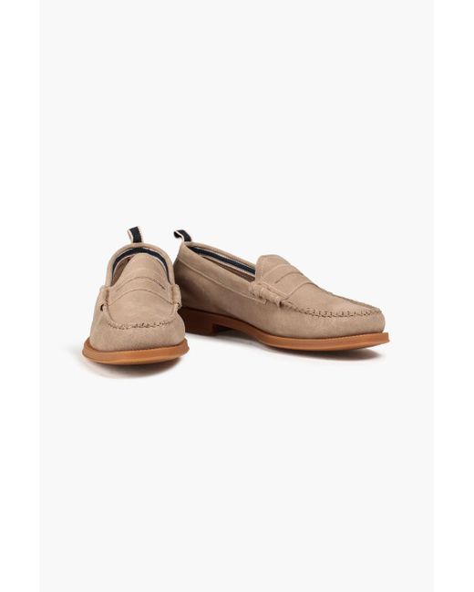 G.H.BASS Natural Weejun Ii Suede Penny Loafers for men