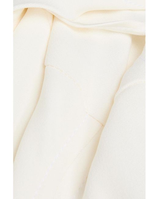 Courreges White Minikleid aus crêpe mit cut-outs