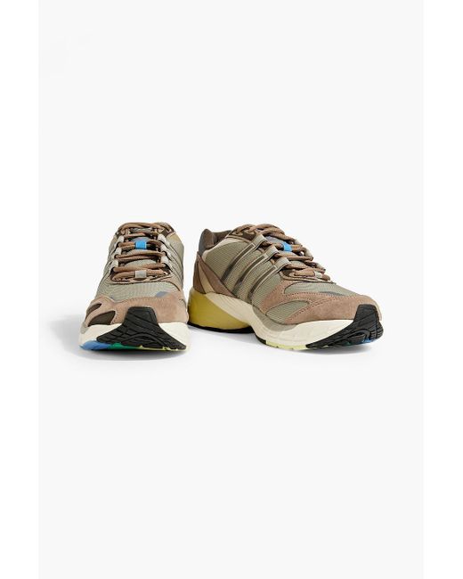 Adidas Originals Natural Supernova Cushion 7 Mesh, Suede And Leather Sneakers for men