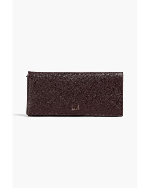 Dunhill Brown Duke Pebbled-Leather Continental Wallet for men