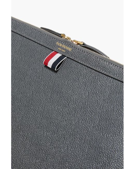 Thom Browne Black Pebbled-leather Backpack for men