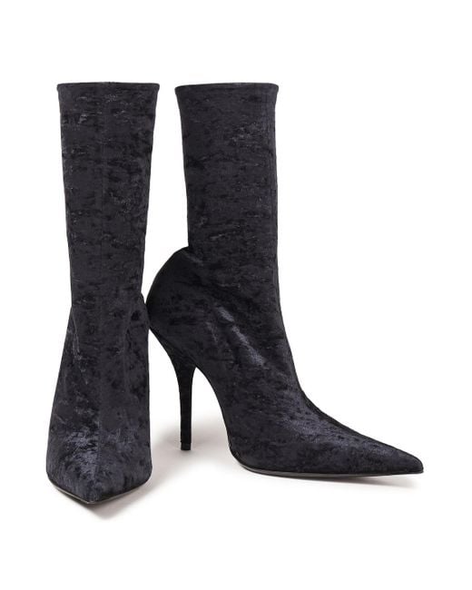 Balenciaga Velvet Sock Boots  A Complete Guide to Owning and Wearing This  Seasons Biggest Boot Trends  POPSUGAR Fashion Photo 25