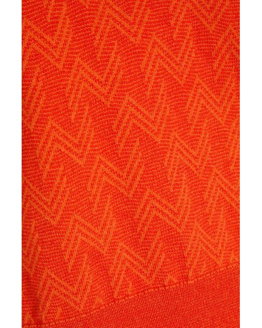 Missoni Orange Wool And Cashmere-Blend Turtleneck Sweater