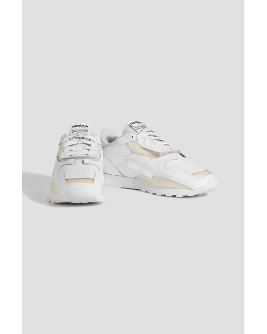 MAISON MARGIELA x REEBOK Blue Project 0 Cl Memory Of V2 Shell-trimmed Leather Sneakers for men