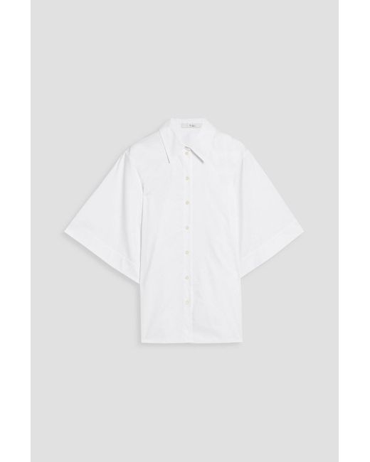 Tibi White Cotton-poplin Shirt