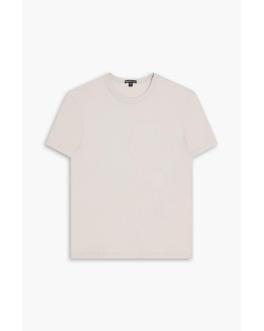 James Perse White Cotton-Jersey T-Shirt for men
