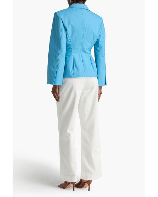 Jacquemus Blue Mouri Grain De Poudre Wool Blazer