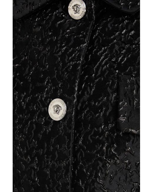 Versace Black Metallic Cloqué Jacket