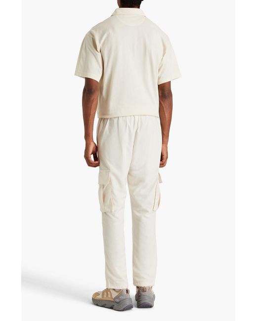 Adidas Originals Natural Cotton-piqué Polo Shirt for men