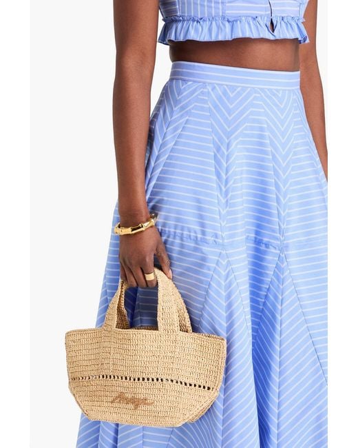 Maje Natural Raffia Shoulder Bag