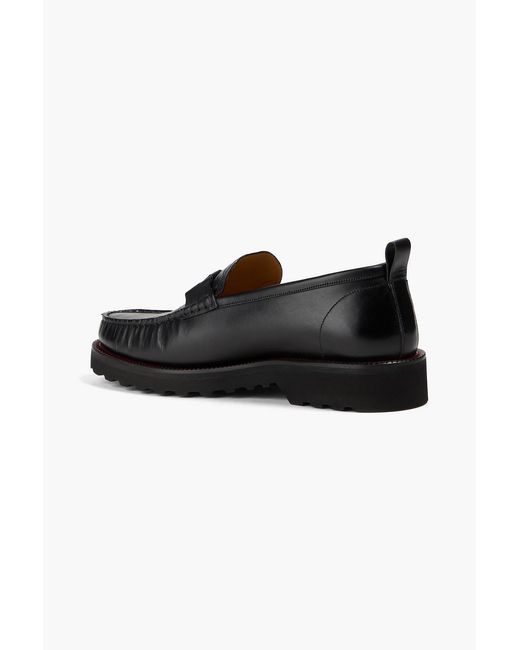 Bally Black Nolam Croc-Effect Leather Loafers for men
