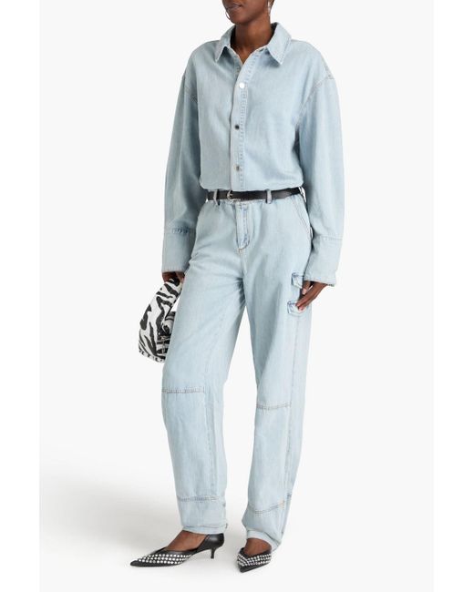 retroféte Blue Russo Denim Jumpsuit