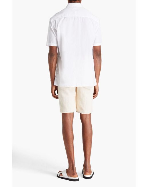 Dunhill White Cotton-poplin Shirt for men