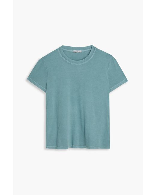 James Perse Blue Cotton-jersey T-shirt