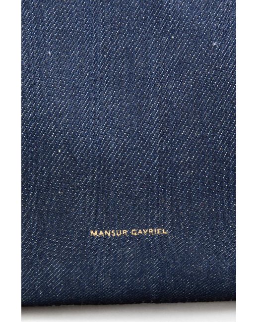 Mansur Gavriel Blue Candy Mini Denim Shoulder Bag