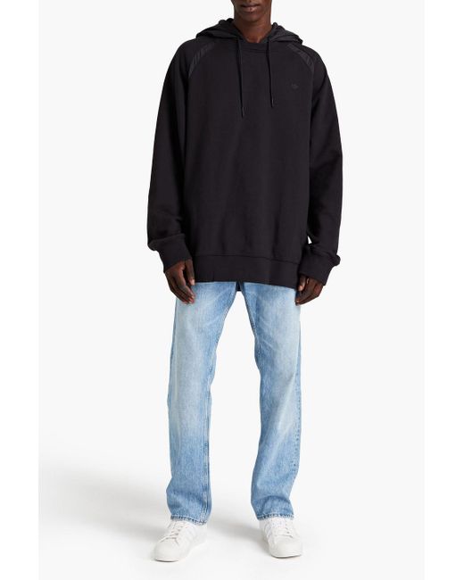 Adidas Originals Hoodie aus baumwollfrottee mit shell-einsätzen in Black für Herren