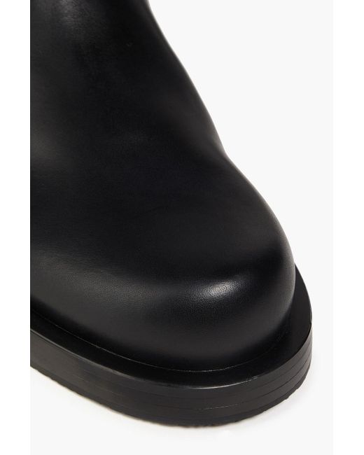 Stuart Weitzman Black Microstretch And Leather Over-the-knee Boots