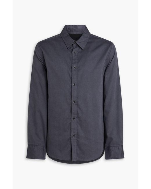 Rag & Bone Blue Cotton-blend Jacquard Shirt for men