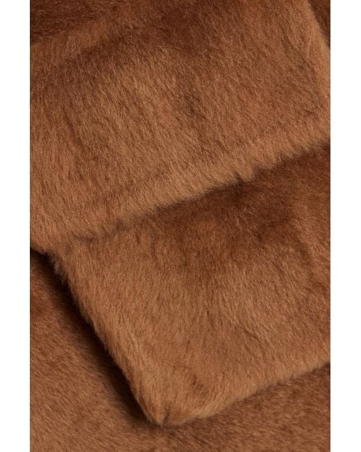 Max Mara Brown Effige Reversible Shearling Vest