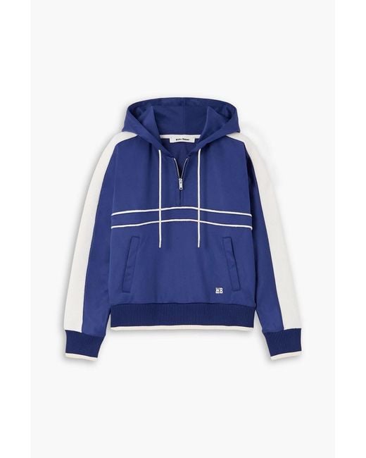 Wales Bonner Blue Mantra Cotton-Jersey Hoodie