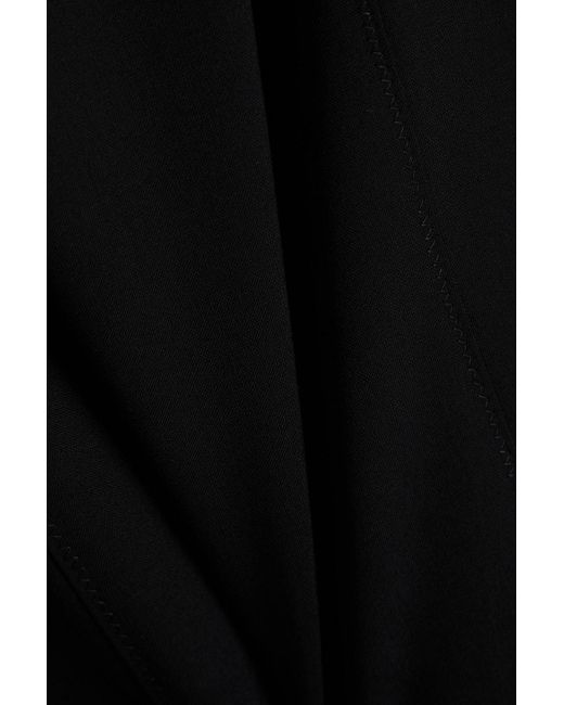 Jacquemus Black Palmi Twisted Cutout Stretch-wool Maxi Dress