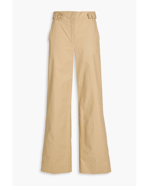3.1 Phillip Lim Natural Hose mit weitem bein aus einer baumwollmischung
