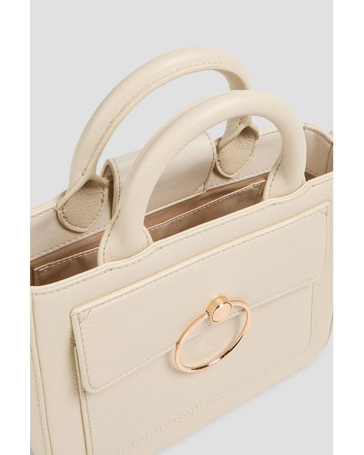 Claudie Pierlot Natural Pebbled-leather Tote