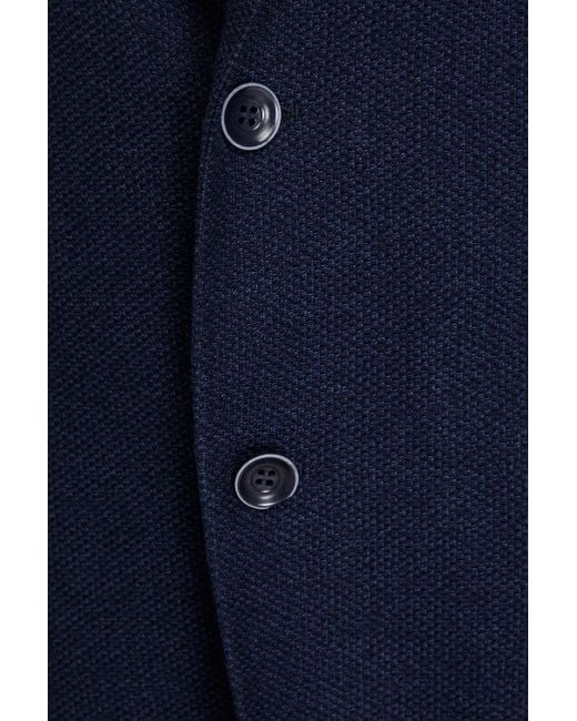 Canali Blue Cotton Blazer for men