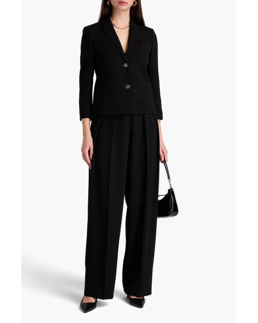 Theory Black Crepe Blazer