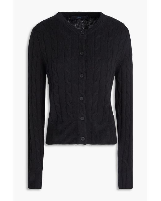 arch4 Black Lucy Cable-Knit Cashmere Cardigan