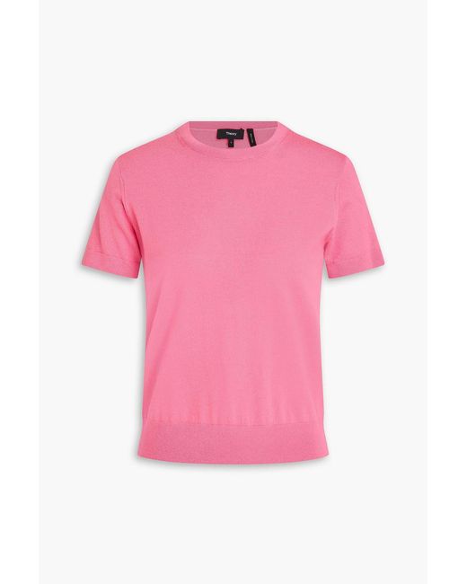 Theory Pink Wool Top