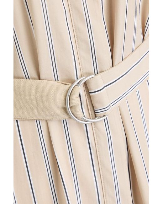 Rag & Bone Natural Briar Striped Cotton-Poplin Maxi Shirt Dress
