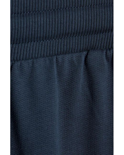 Hamilton and Hare Blue French Cotton-terry Drawstring Shorts for men