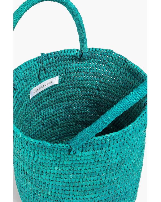 Sensi Studio Blue Toquilla Tote
