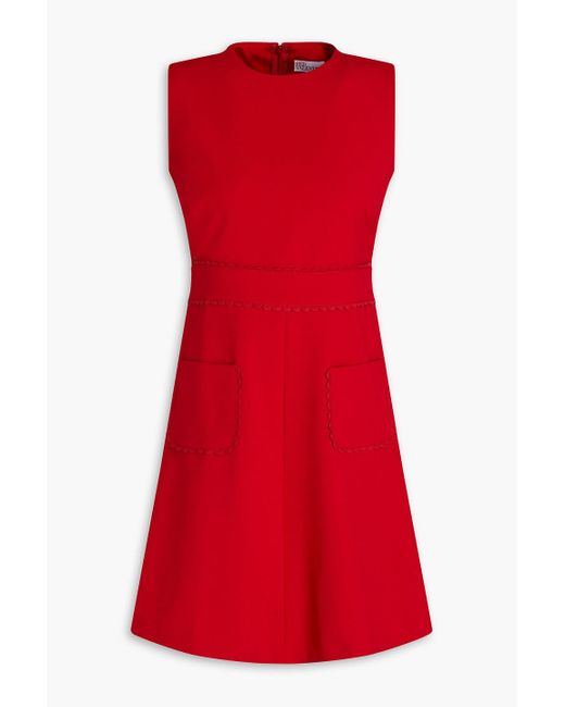 RED Valentino Red Crepe Mini Dress