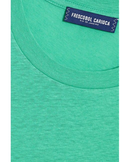 Frescobol Carioca Lucio t-shirt aus jersey aus einer baumwoll-leinenmischung in Gray für Herren