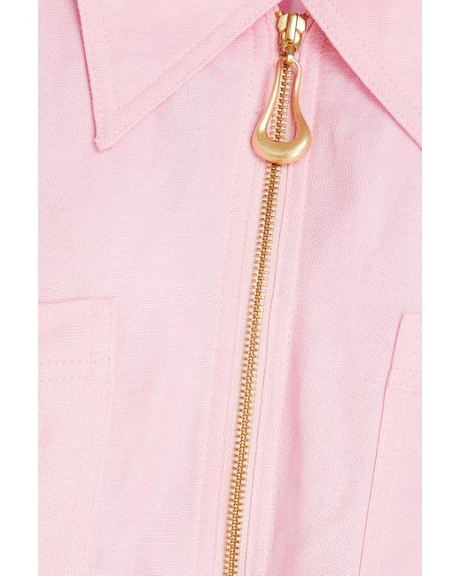 Aje. Pink Esprit Linen-blend Shirt