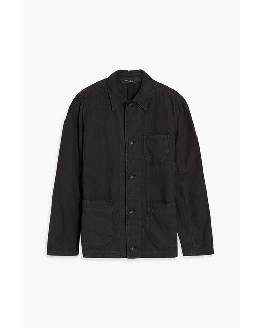 Rag & Bone Black Evan Linen Jacket for men