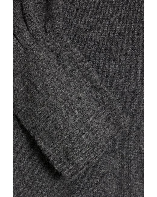 FRAME Gray Mélange Cashmere Sweater