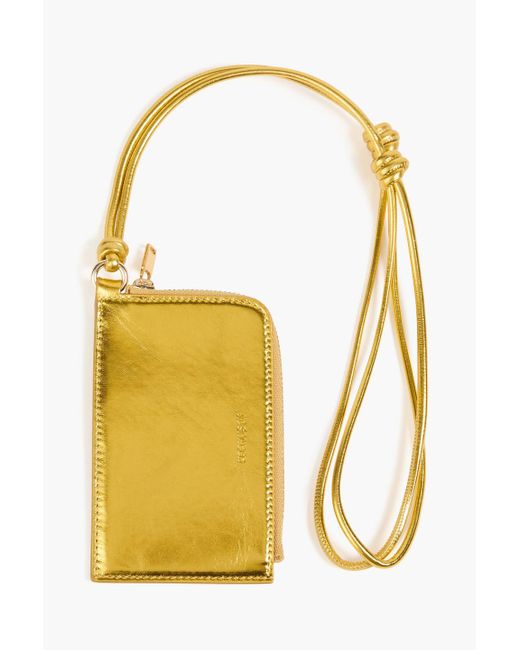 Jil Sander Yellow Leather Cardholder