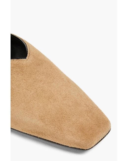 Totême White Suede Flats