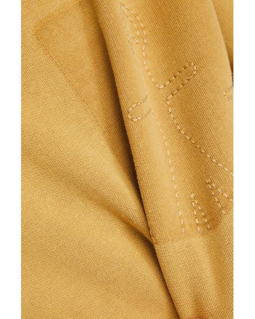 J.W. Anderson Yellow Embroidered Cotton-fleece Sweatshirt for men