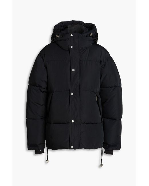 Sandro Black Quilted Shell Hooded Jacket for men
