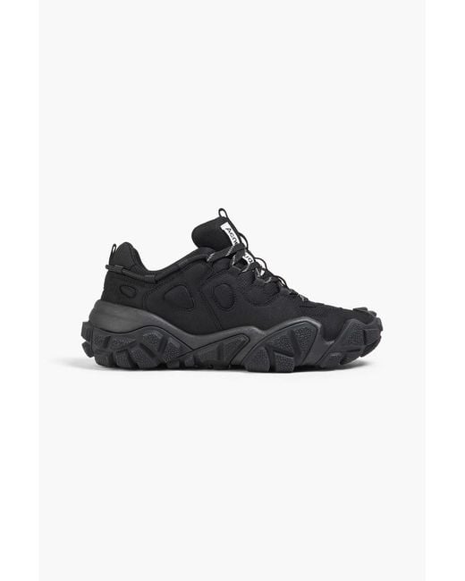 Acne Black Mesh Sneakers for men